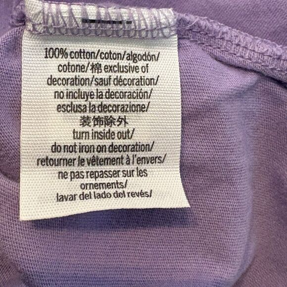 Victoria’s Secret Pink Crew Neck Campus Ringer T-shirt Top, Lavender , Size S - Picture 6 of 6